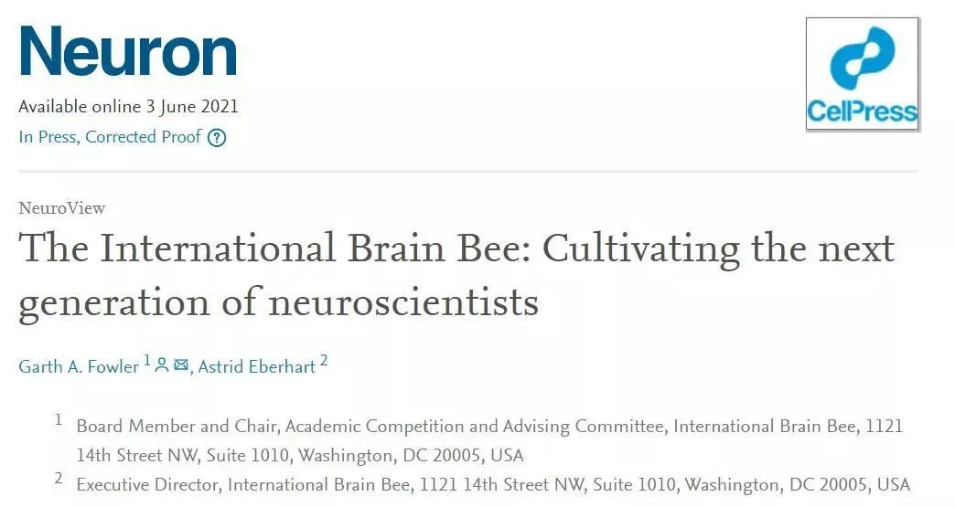 Brain BeeԿѧ2022Brain Bee½